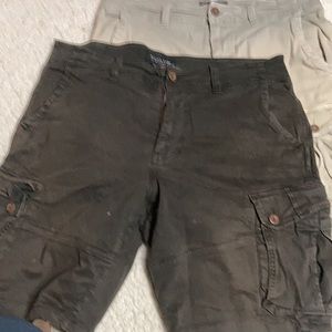 American Eagle 2 pair extreme flex men’s cargo shorts